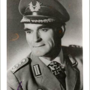 Erich Timm Knights cross winner Paratrooper commander signature
