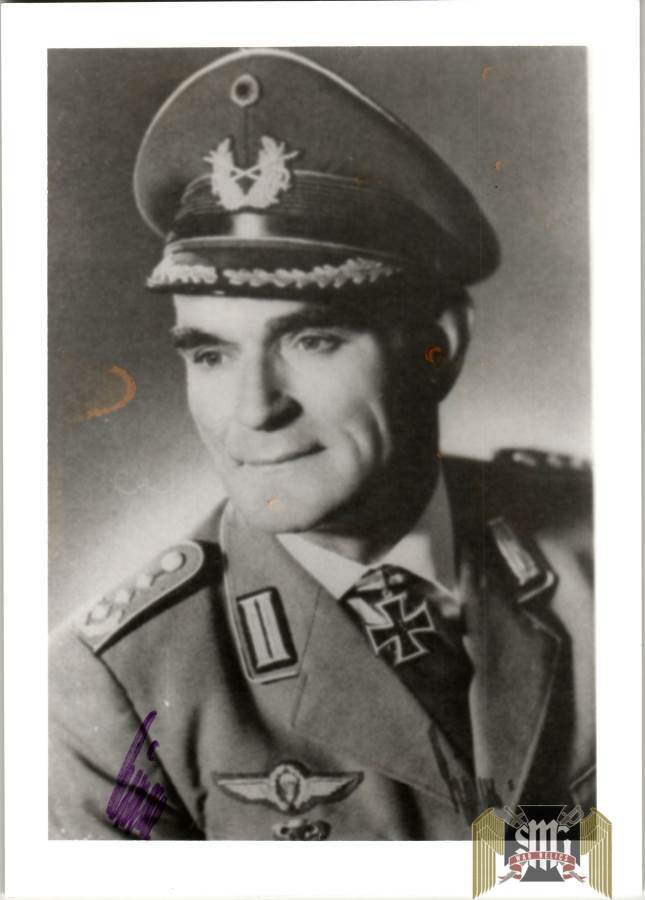 Erich Timm Knights cross winner Paratrooper commander signature