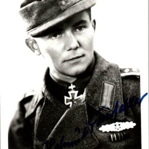 Helmut Thierfelder Knights cross winner signature