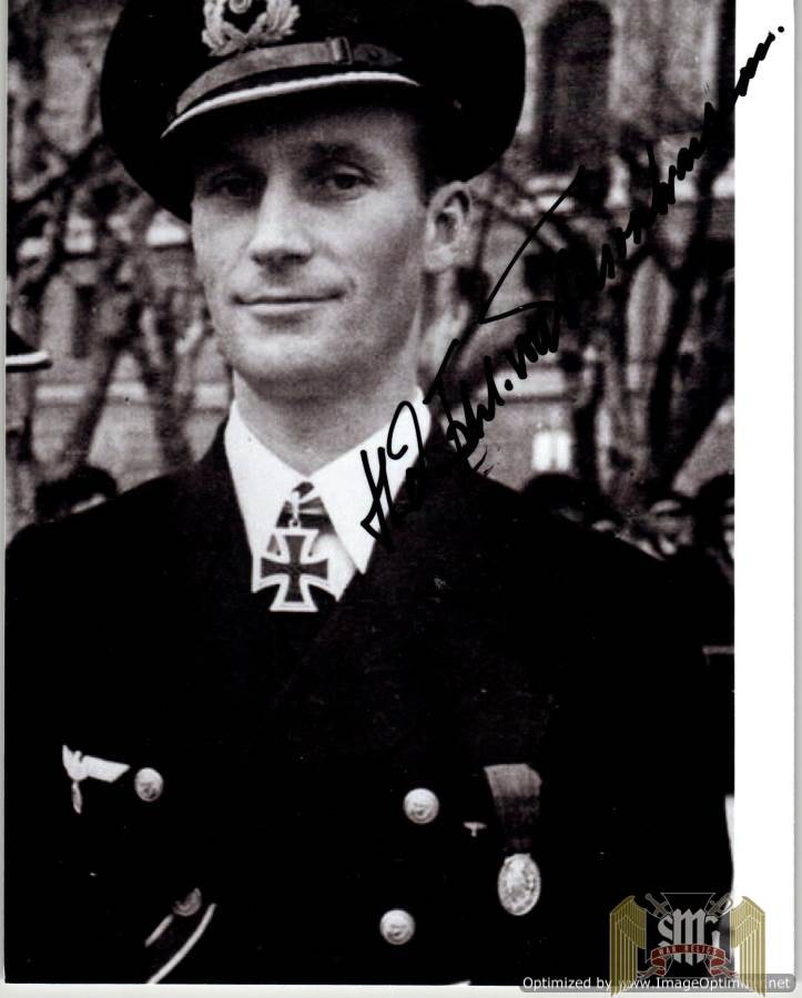 Tiesenhausen, Freiherr von, Hans-Diedrich Knights cross winner signature