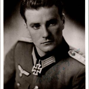 Kurt Steidl Knights Cross Winner Signed photo W/note to Emilie Caldwell Stewart