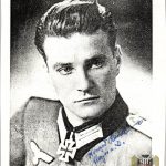Kurt Steidl Knights Cross Winner Signed paper photo W/Envelope