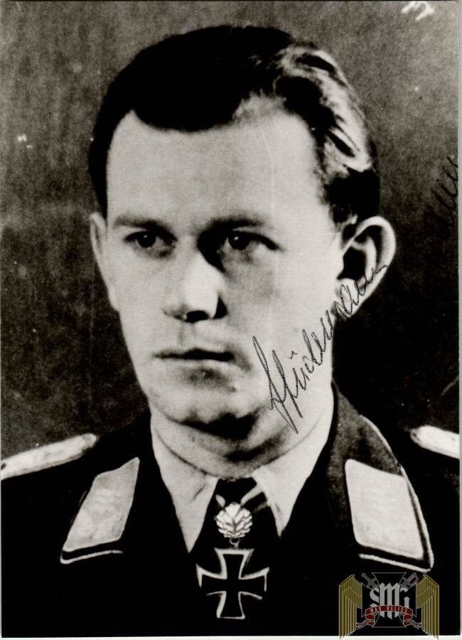 Gerhard Stüdemann Knights Cross Winner signatures W/Envelope to Emilie Caldwell Stewart