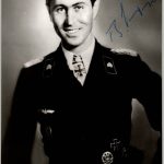 Bruno Kahl signature with business card Knights Cross winner