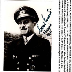 SMGM-3527 Hans-Werner Kraus – U-83 Knights Cross winner