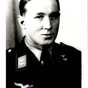 Herbert Junge – schwere Flak-Abteilung Knights Cross winner signature