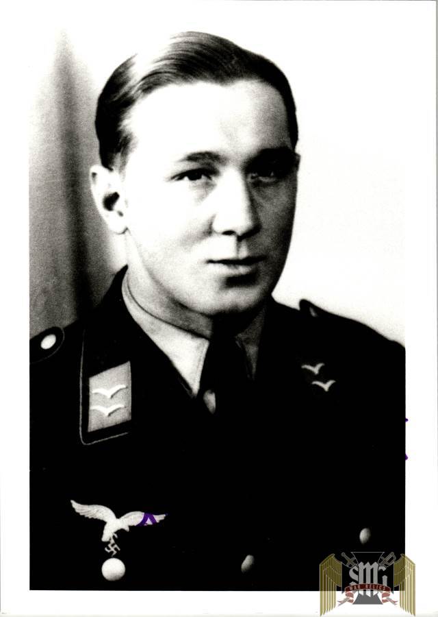 Herbert Junge – schwere Flak-Abteilung Knights Cross winner signature