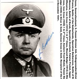 SMGM-3528 General Erwin Jollasse signature Knights Cross winner