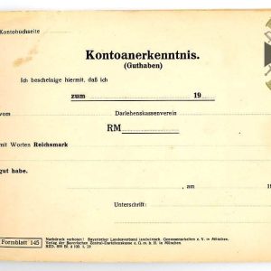 SMGM-3511 German Account Receipt book