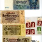 German Paper Money and stamp Assortment