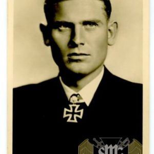 Kapitanleutnant Joachim Schepke Post card Knights cross w/ Oakleaf winner
