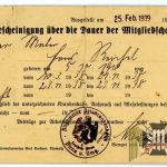 German Health insurance card dated 1938