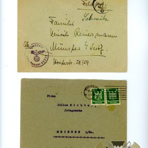 Two German Envelopes third reich and interwar