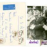 Herbert Junge – schwere Flak-Abteilung Knights Cross winner signatures (3) Letter, envelope, photo