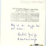 Herbert Junge – schwere Flak-Abteilung Knights Cross winner signatures (3) Letters, envelope to Caldwell Stewart