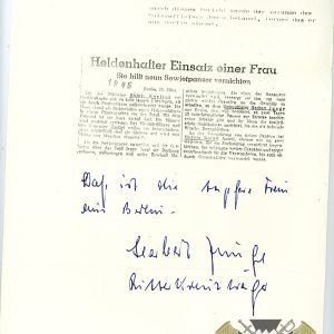 Herbert Junge – schwere Flak-Abteilung Knights Cross winner signatures (3) Letters, envelope to Caldwell Stewart