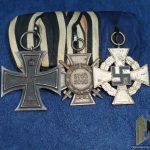 Medal bar 1914 EK2, Hindenburg, 25yr faithful Service