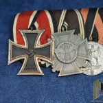 3pc medal Bar EK2, 10 yr NSDAP, Entry into sudentenland