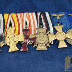Medal bar 1914 ek2, Lippe, Hanseatic, Hindenburg, 40yr Heer, 12yr heer