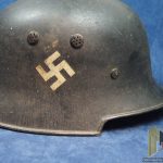 Very Early m34 Square dip fire brigade helmet