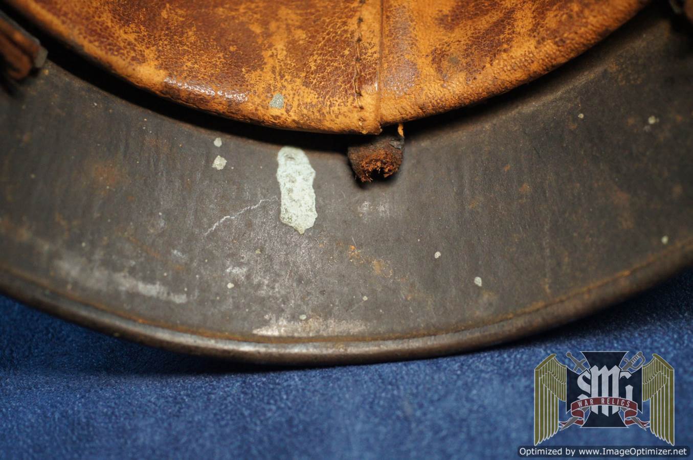 Very Early m34 Square dip fire brigade helmet