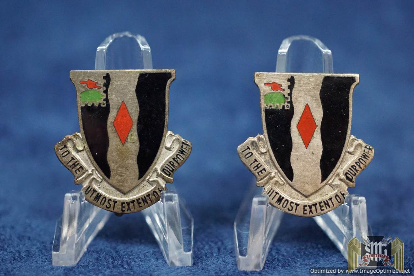 60th infantry DI pin matched pair German made