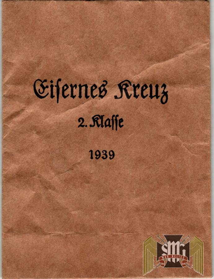 Award Packet Iron Cross second class