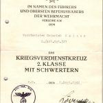 SMGM-3746 KVK1 & KVK2 documents with General Ludwig Löweneck signature