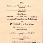 Black wound badge Document signed by Physician