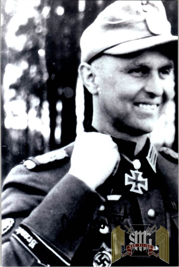 Karl-heinz oesterwitz Knights Cross W/ Oakleaves Winner Signature