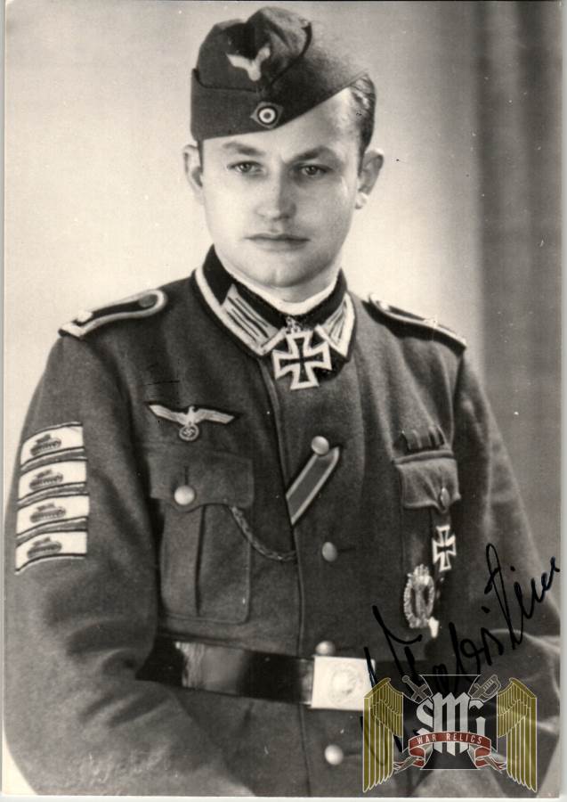 SMGM-3734 Albert Fabritius signature Knights Cross Winner