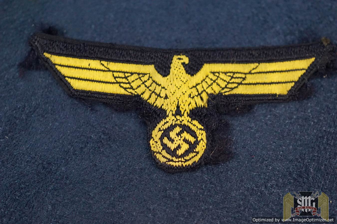 Kriegsmarine Overseas cap eagle in Bevo