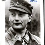 Knights cross signature of Walter Paul Liebing Fallschirmjäger-Regiment 23
