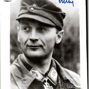 Knights cross signature of Walter Paul Liebing Fallschirmjäger-Regiment 23