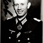 Knights cross signature of Heinz Oskar Laebe