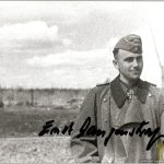 Knights cross signature of Ernst friedrich Langenstrass