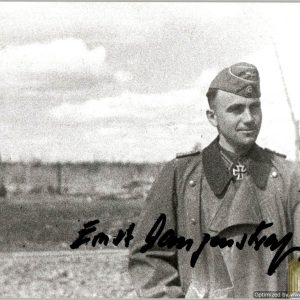 Knights cross signature of Ernst friedrich Langenstrass