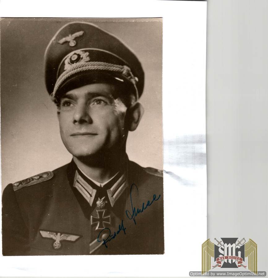 Knights Cross W/ Oak Leaves Winner Signature Of Rudolf Schlee Gebirgsjäger