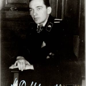 Knights Cross Winner Signature Of Heinz Rothardt Panzer