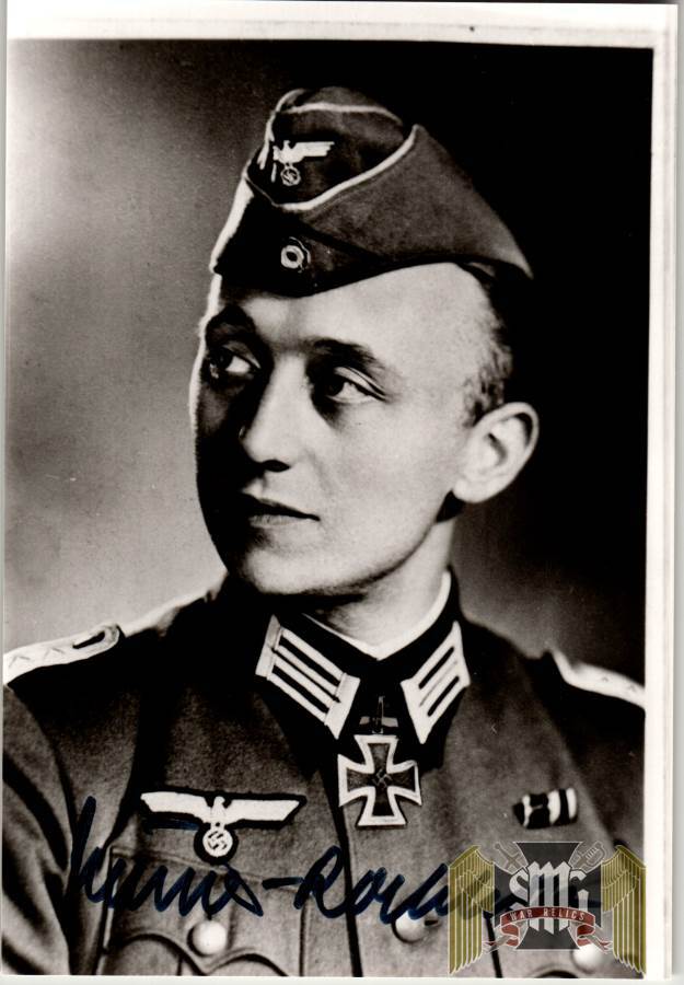 Knights Cross Winner Signature Of Friedrich Müller-Rochholz – Panzer-Pionier-Bataillon “Brandenburg”