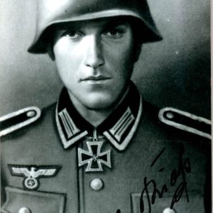 Knights Cross Winner Signature Of Otto Riehs