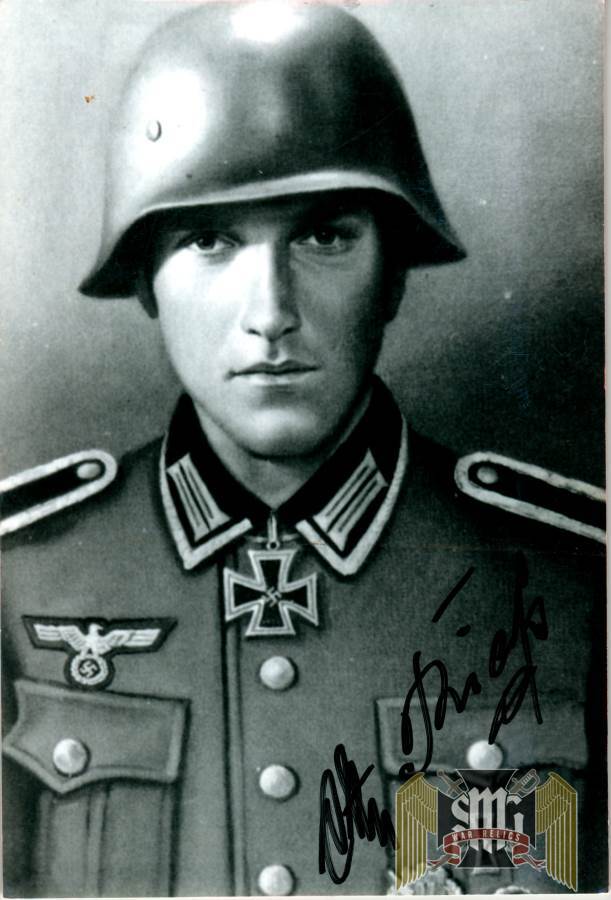 Knights Cross Winner Signature Of Otto Riehs