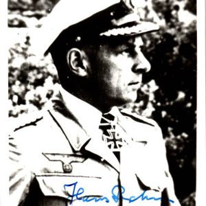 Knights Cross Winner Signature Of Hans Rehm