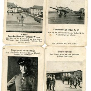 Unsere Luftwaffe Playing cards incomplete set of 11