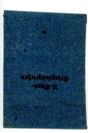 U Boat Badge Award Packet by Schwerin