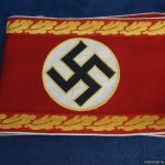 Political Leader NSDAP Armband Kreis Level Administrative with White Piping
