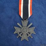 War Merit Cross 2nd class w/swords zinc