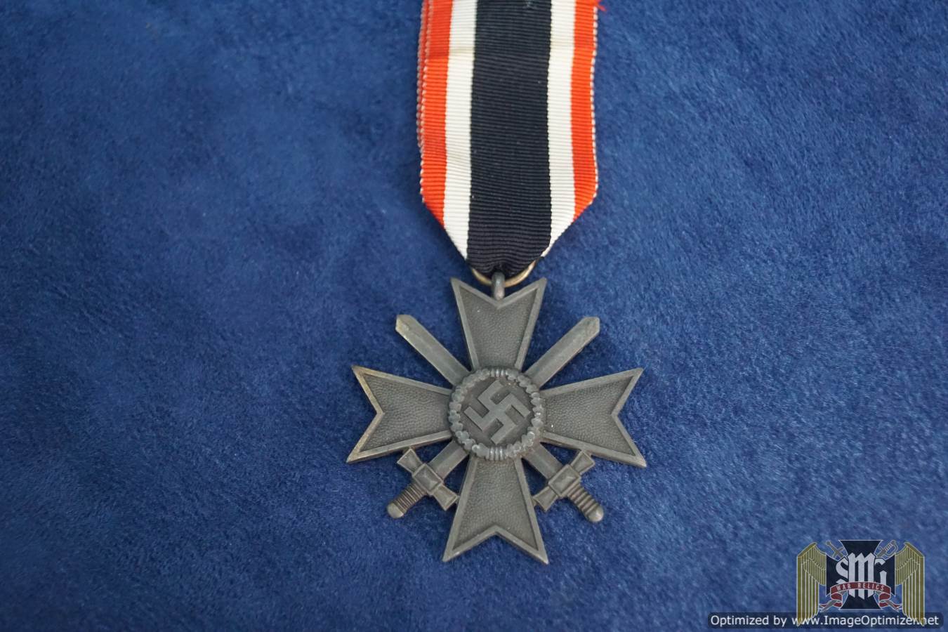 War Merit Cross 2nd class w/swords zinc
