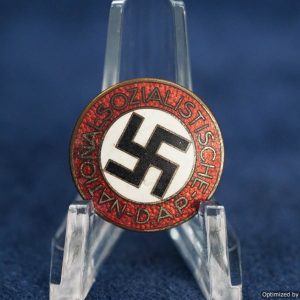 NSDAP Party badge by Karl Fensler w/repair
