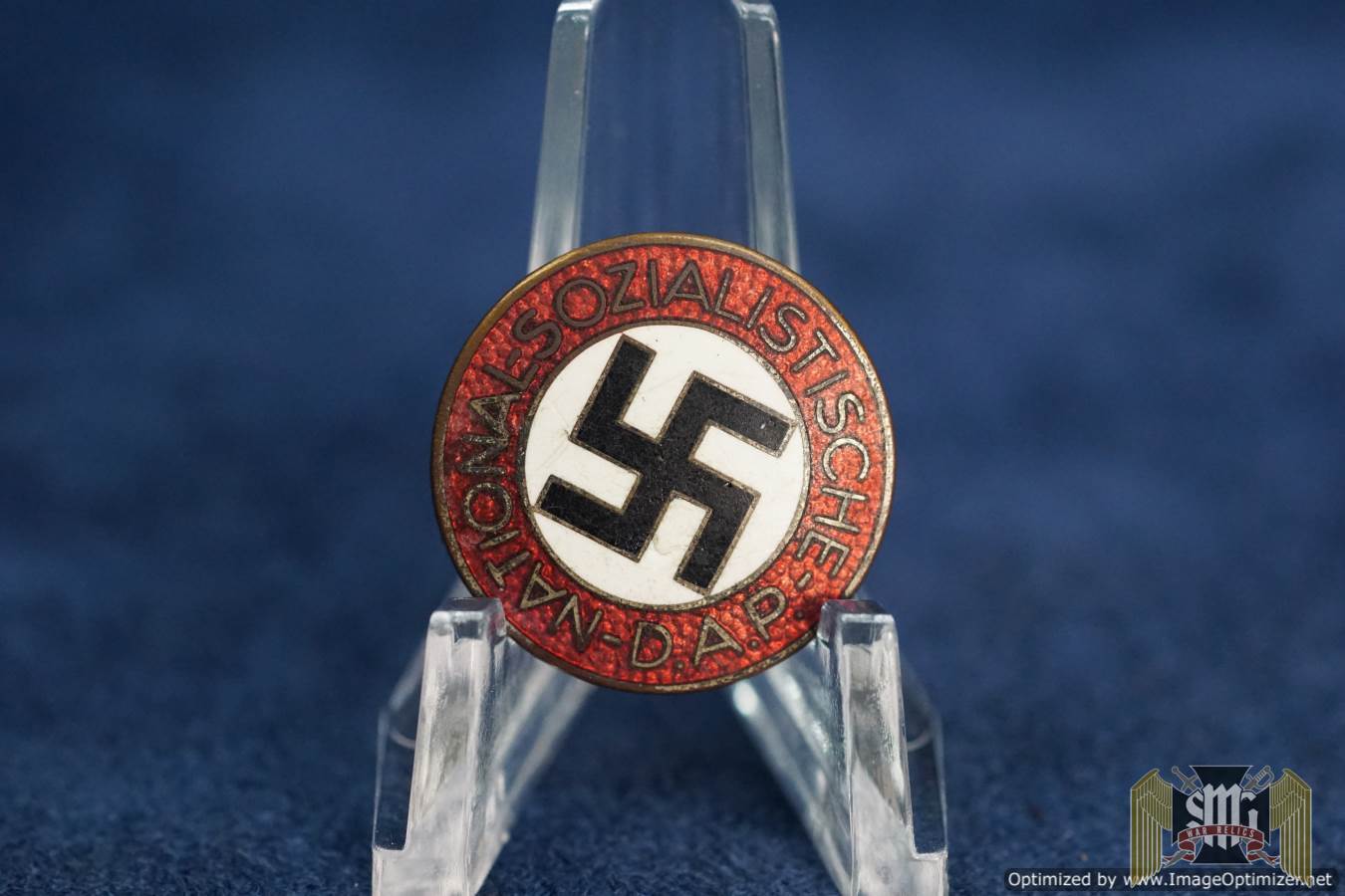 NSDAP Party badge by Karl Fensler w/repair